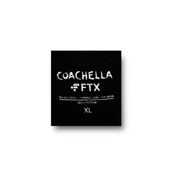Coachella 2022 Mens Size XL Black T Shirt Sponsored By FTX Cotton - Picture 4 of 5